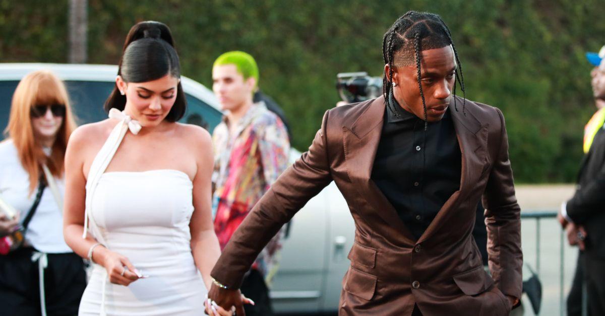 (l-r): Kylie Jenner and Travis Scott at his Netfix documentary premiere in 2019.