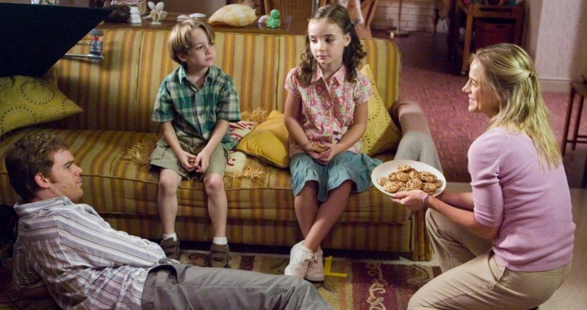 Dexter and Rita with her kids in 'Dexter'