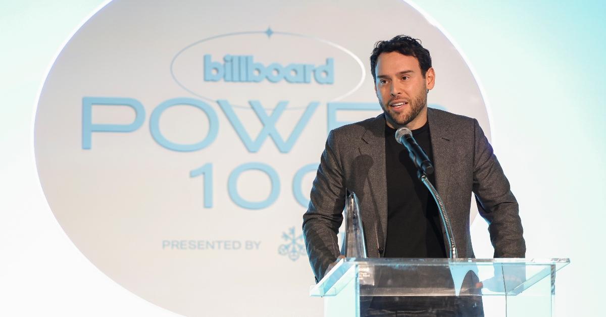 Scooter Braun speaks onstage at the Billboard Power 100 Event held at Goya Studios on February 1, 2023 in Los Angeles, California. (Photo by Christopher Polk/Billboard via Getty Images)