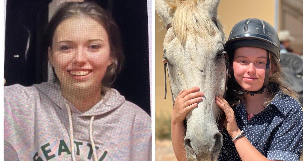 (L-R): Photo of Charlotte "Bowie" Drozd used by Seattle police; Charlotte Drozd poses with a horse