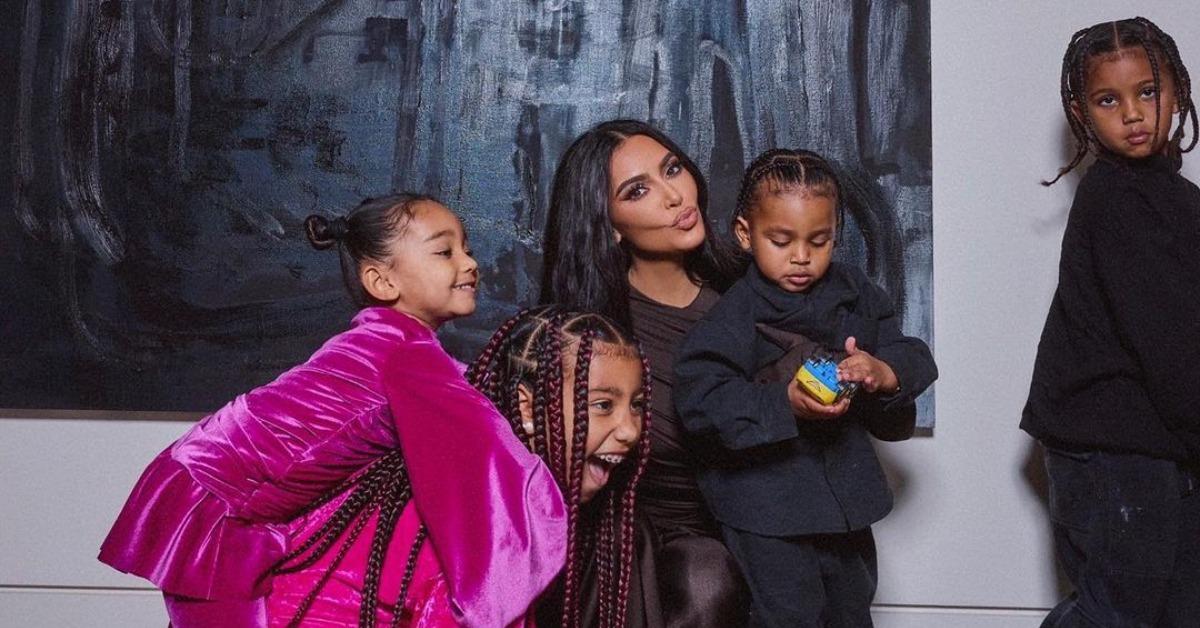 Kim Kardashian and her kids