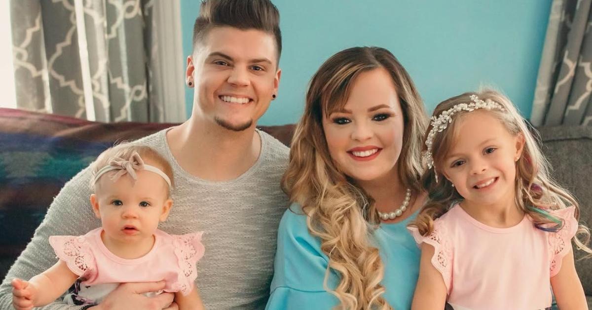Tyler and Catelynn Baltierra with two of their kids.