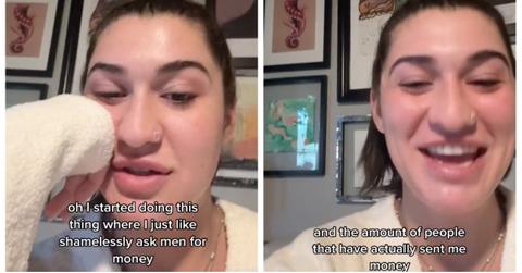 Charging men to talk to her TikTok.
