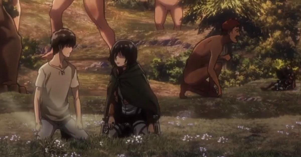 Not the best spot for a romantic confession Mikasa. 