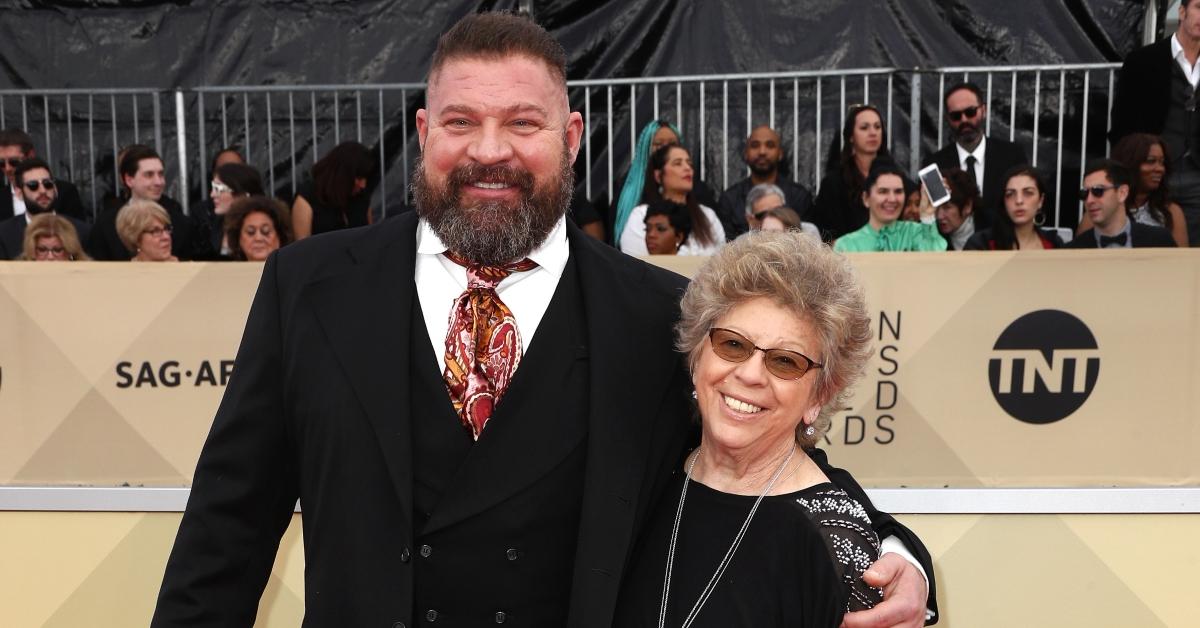 Brad William Henke with his mother