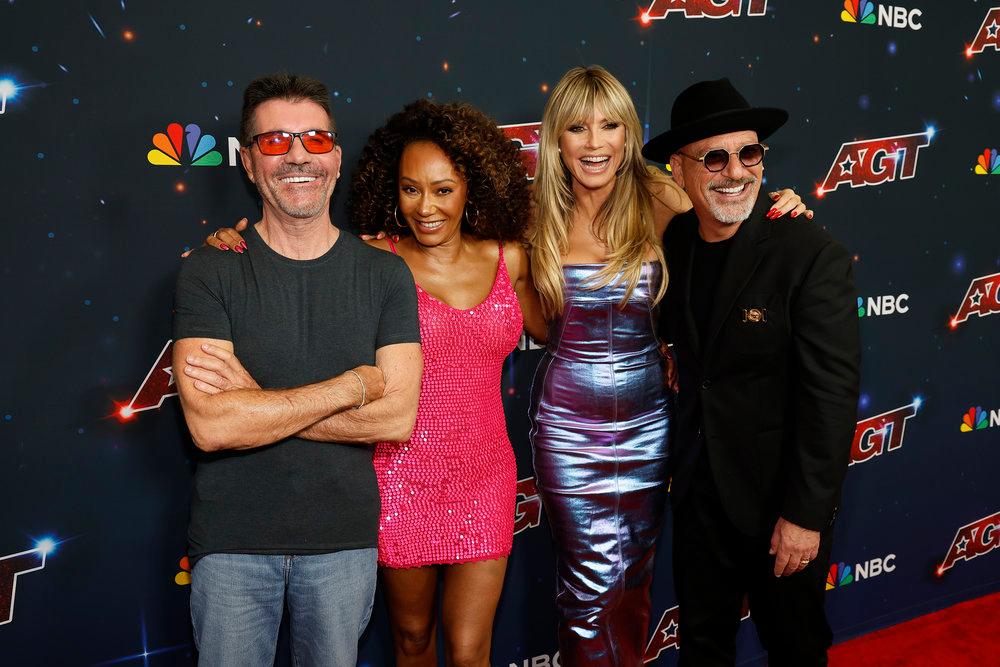 Judges Simon Cowell, Mel B, Heidi Klum, Howie Mandel