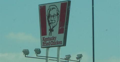 An old Kentucky Fried Chicken sign.