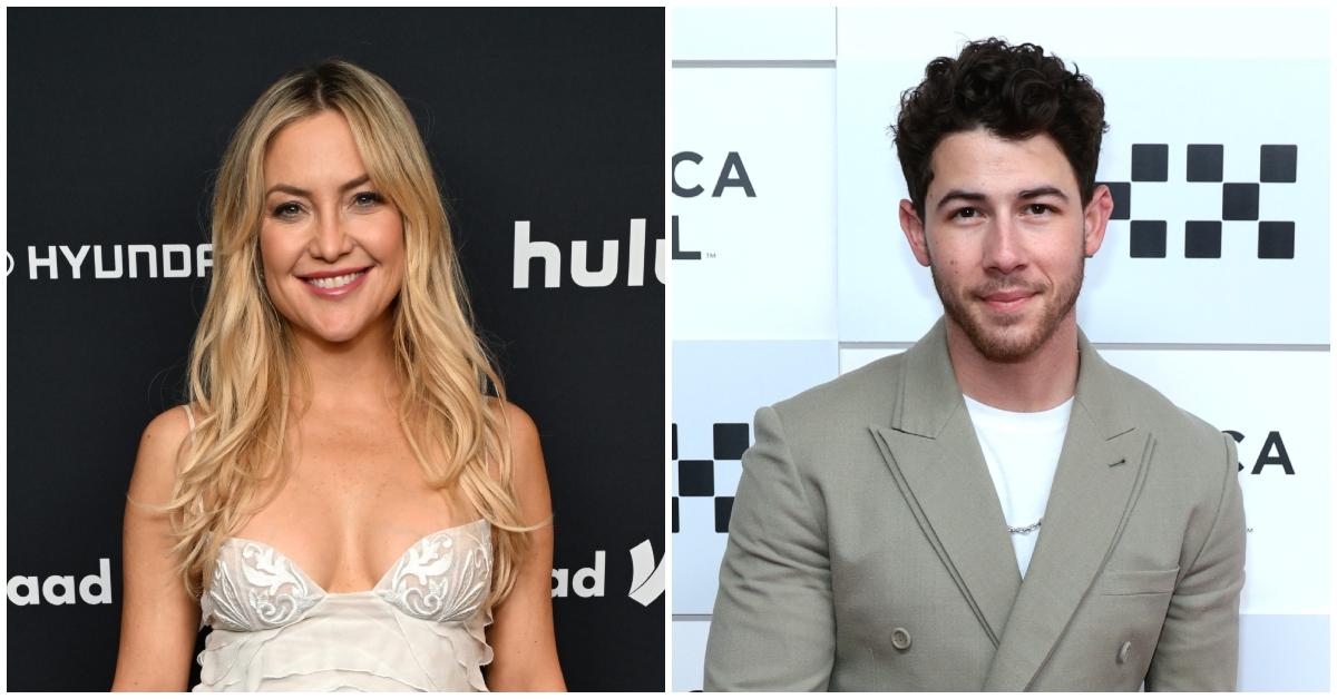 (l-r): Kate Hudson and Nick Jonas