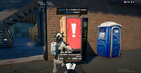 Malfunctioning vending machine in 'Fortnite'