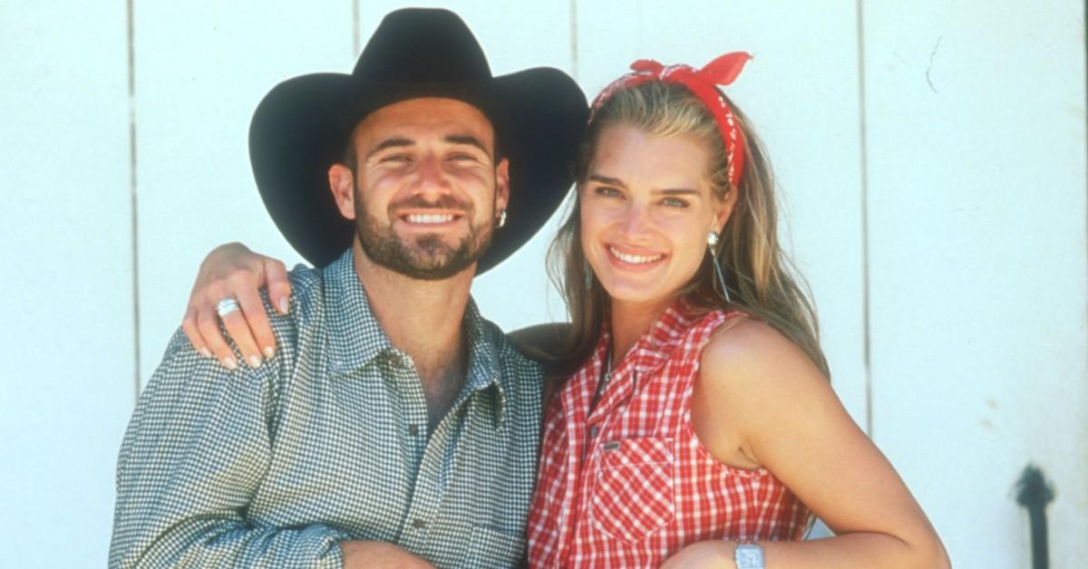 Andre Agassi and Brooke Shields in 1997
