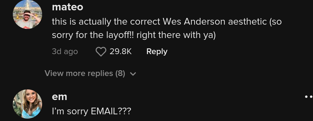 woman accidental wes anderson fired