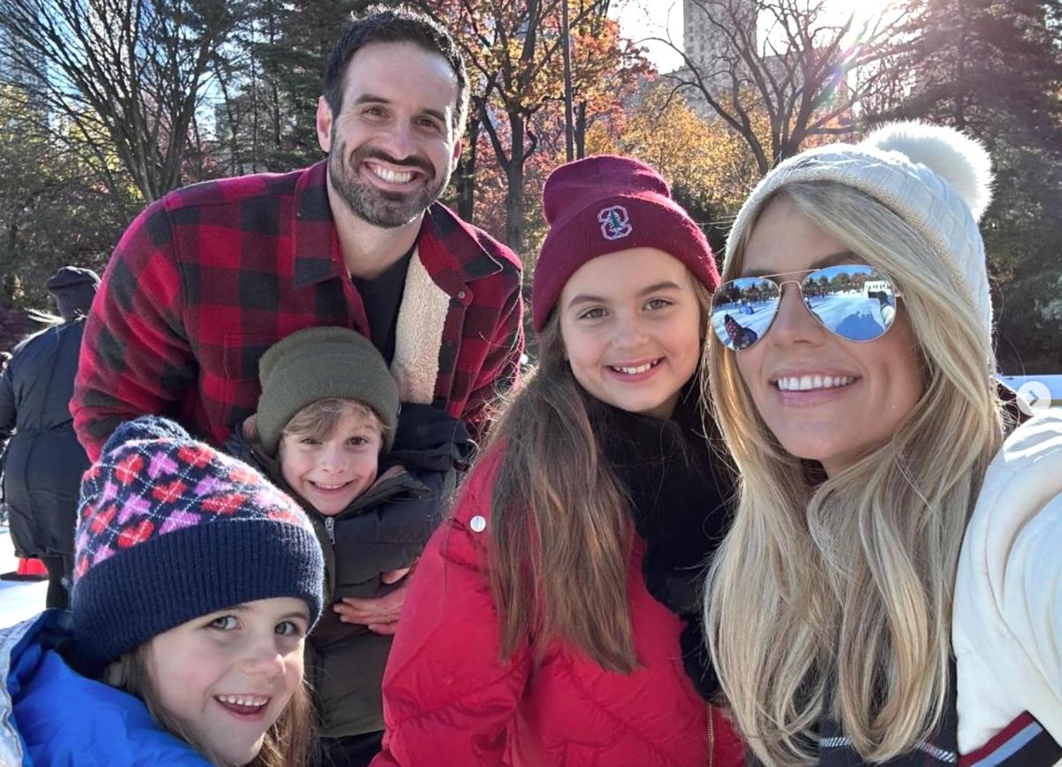 Samantha Ponder and husband Christian Ponder in NYC for Christmas with kids Scout, True, and Price