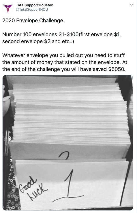 envelope challenge budget hack