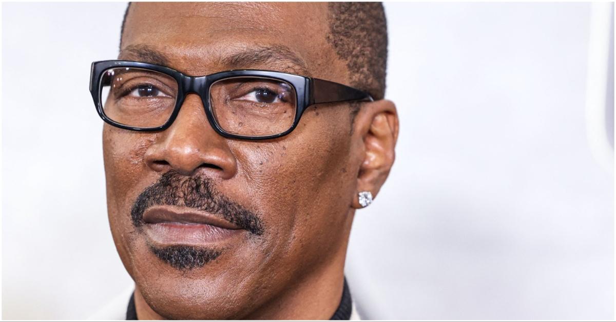 A close up photo of Eddie Murphy 