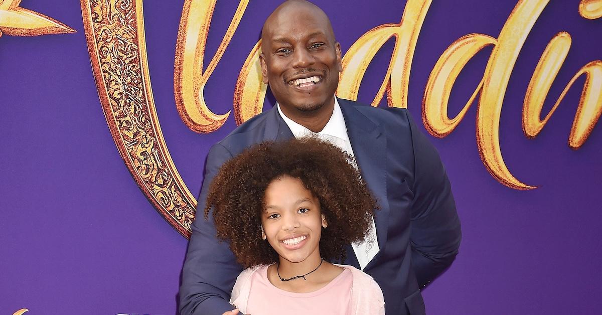 Tyrese Gibson and daughter Shayla at 'Aladdin' premiere