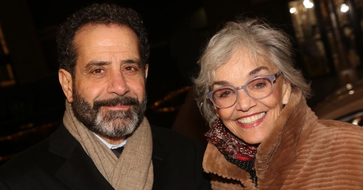 Tony Shalhoub and Brooke Adams pose at the opening night of the new Bob Dylan Musical "Girl From The North Country" on Broadway at The Belasco Theatre on March 5, 2020 in New York City. (Photo by Bruce Glikas/FilmMagic)