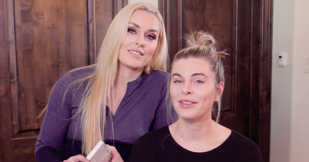 Lindsey Vonn (L) with her sister Karin Kildow (R)