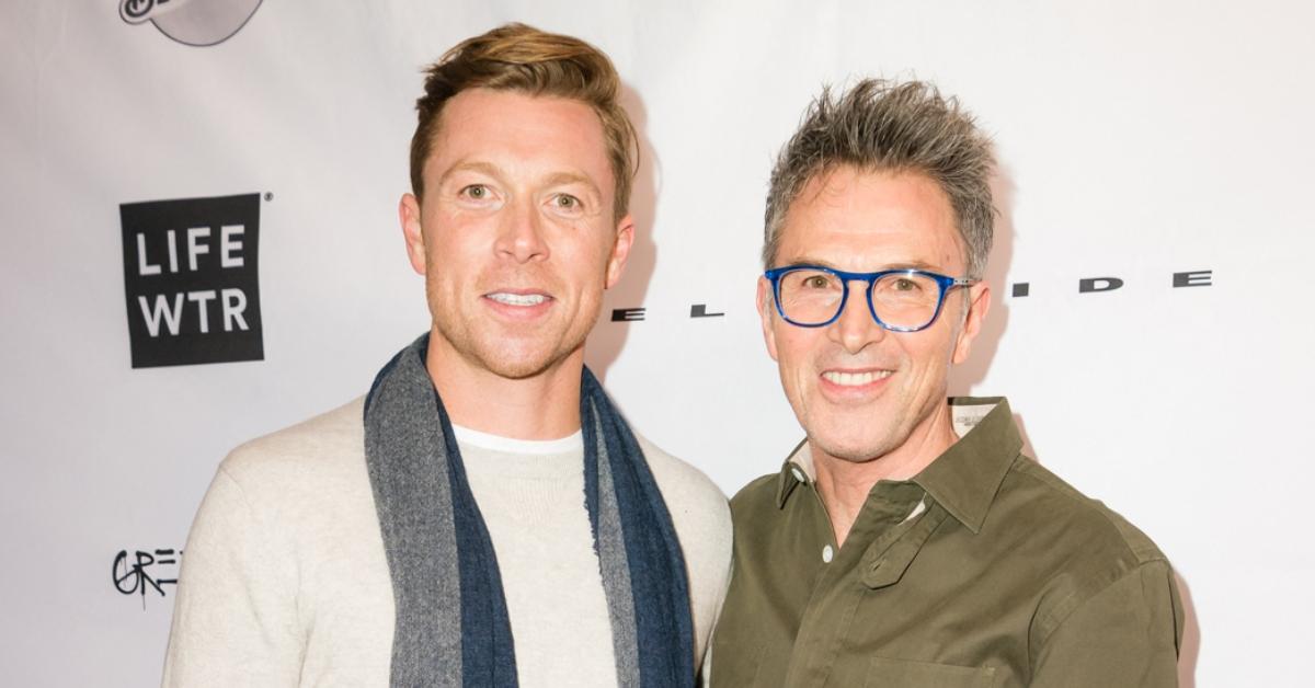 (l-r): Sam Daly and Tim Daly at a red carpet event