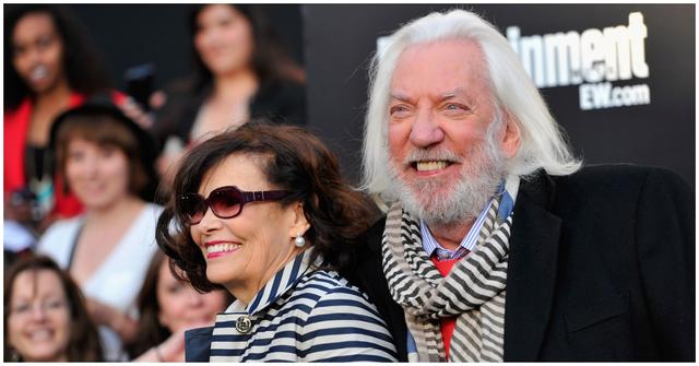 (l-r): Francine Racette and Donald Sutherland