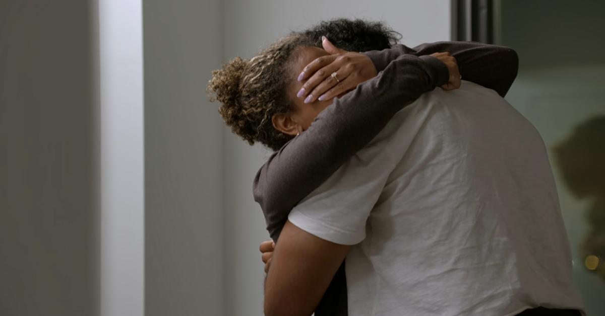 Marissa and Ramses hug after breaking up in the Season 7 finale of 'Love Is Blind.'