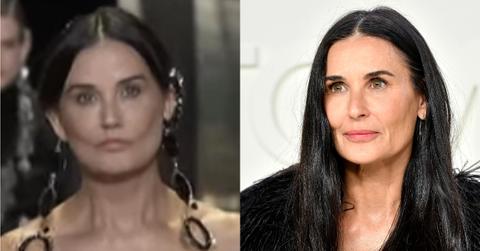what happened to demi moore face