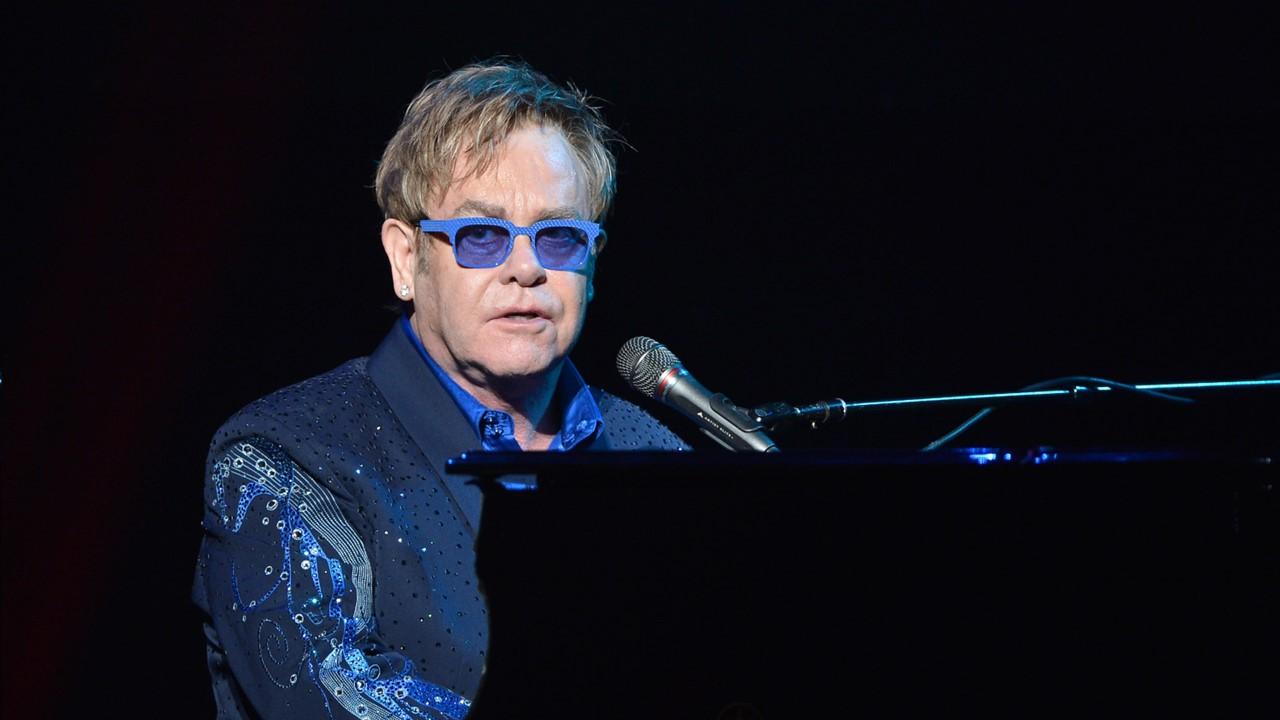  Sir Elton John performs during Fashion Cares: A Night Of Glitter & Light Featuring Elton John at Sony Centre For Performing Arts on Sept. 9, 2012