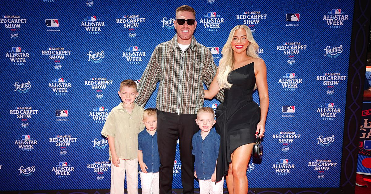 Freddie Freeman with his family at the 2024 All-Star Weekend. 