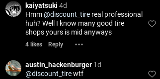 discount tire fires employee interviewing other job