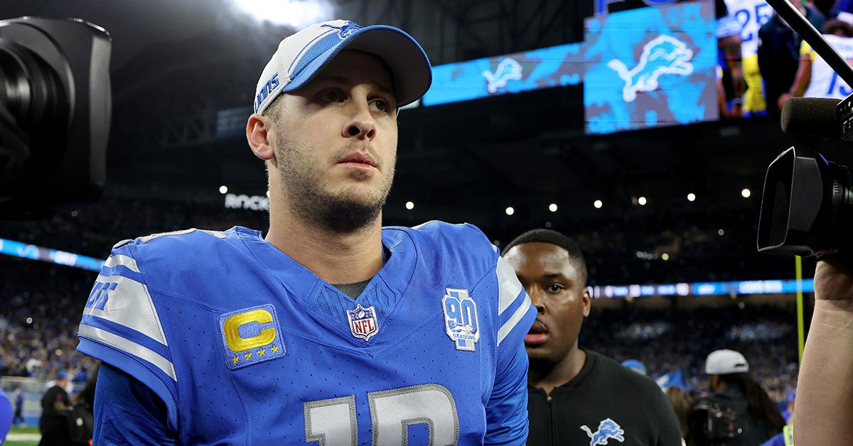 Jared Goff after the Lions victory agains the Rams. 