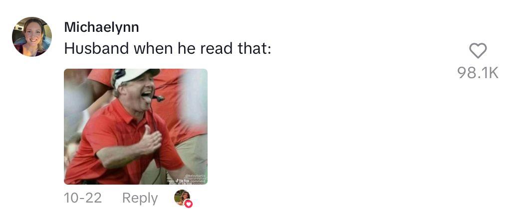 Comment on the viral video of miscommunication between woman and husband over her computer text.