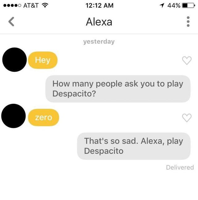 tinder pick up lines alexa