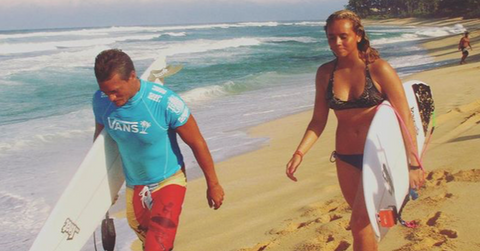'The Ultimate Surfer' contestant Malia Ward with her father, Chris Ward