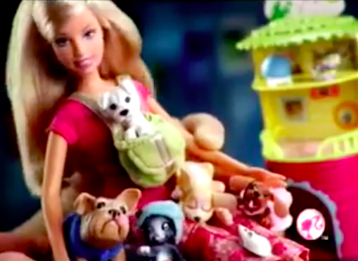 barbie pet baby sitter