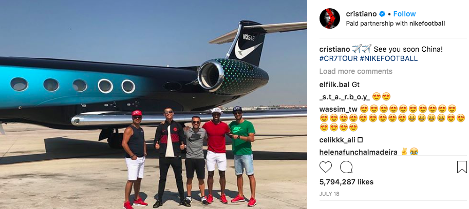 cristiano ronaldo instagram ad