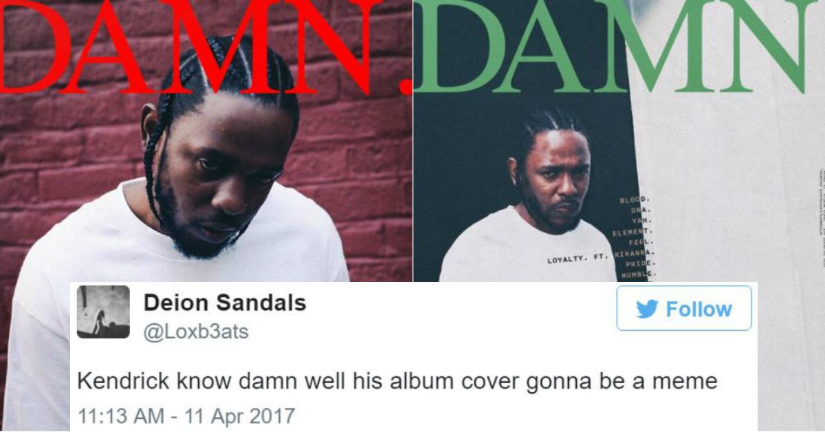 Kendrick Lamar's 'DAMN.' Album Cover Is Getting Memed Like Crazy