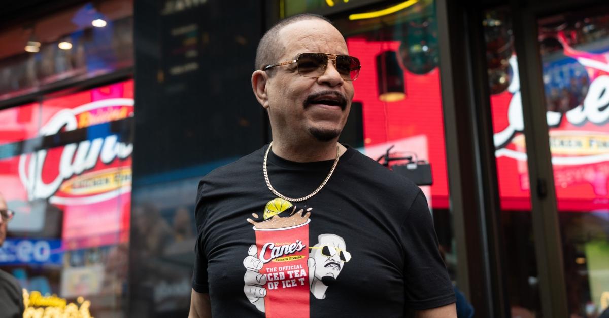 Ice-T celebrating National Iced Tea Day with Raising Cane's in June 2025.
