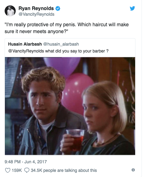 ryan reynolds twitter