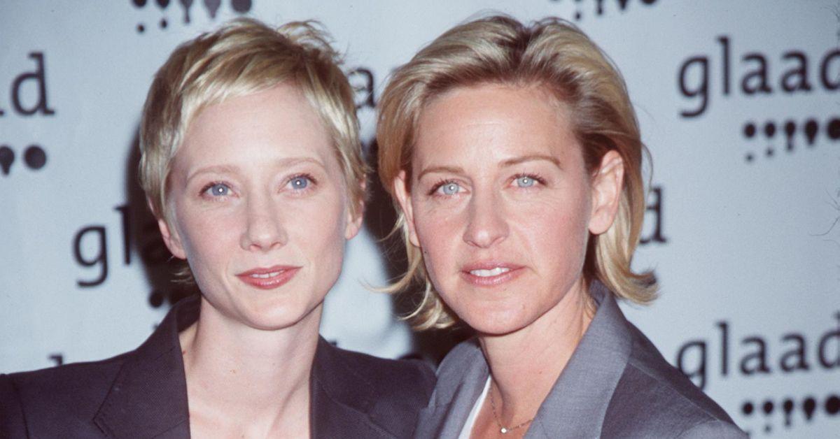 (l-r): Anne Heche and Ellen DeGeneres