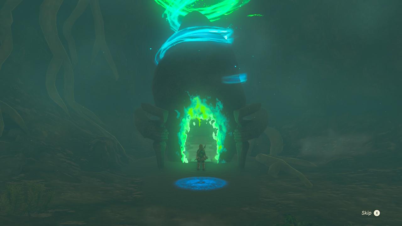 Link entering the shrine in 'Tears of the Kingdom'