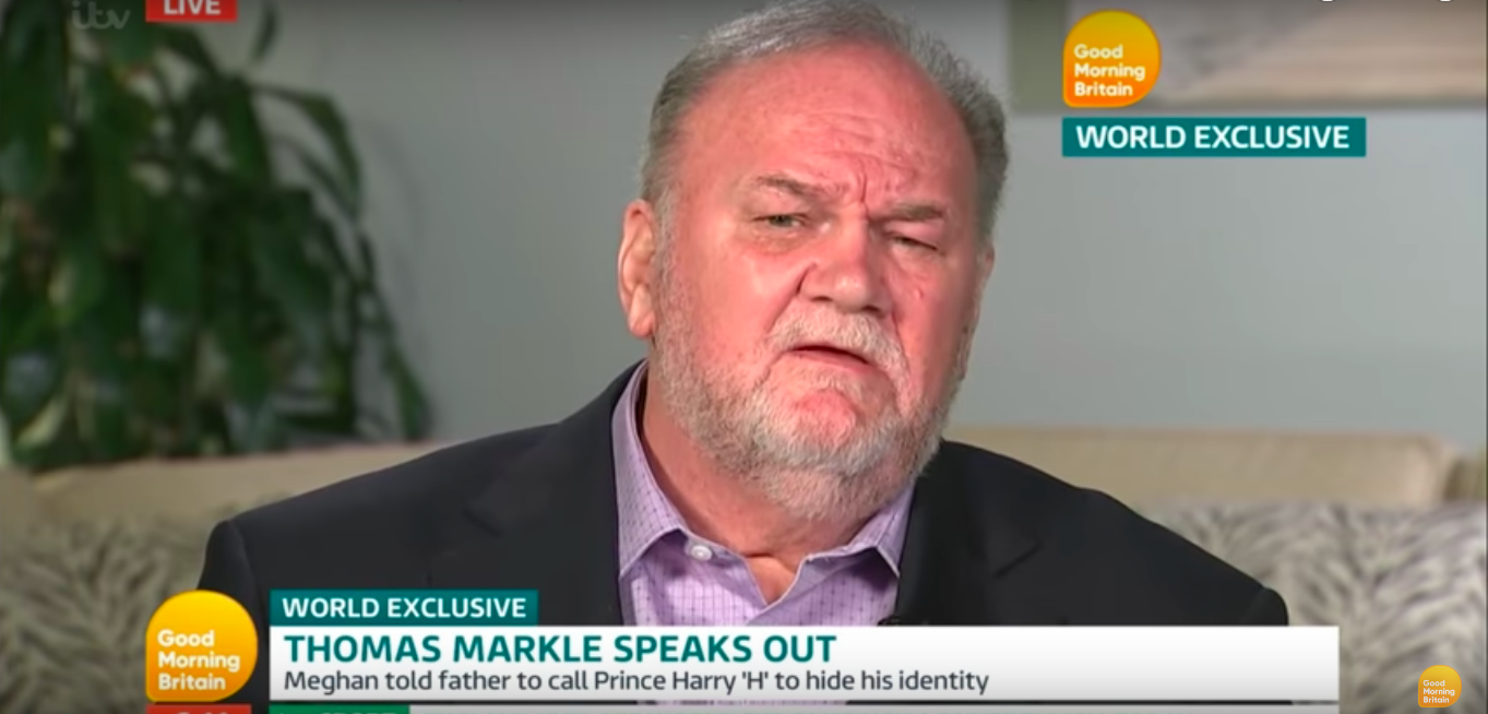 thomas markle blabbing