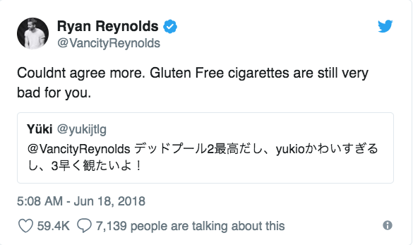 ryan reynolds twitter