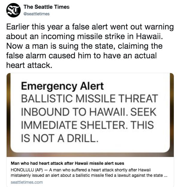 hawaii false missile alert