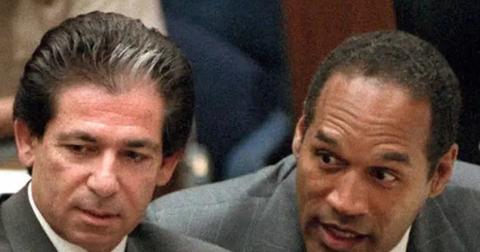 Robert Kardashian during O.J. Simpson’s murder trial on May 3, 1995.
