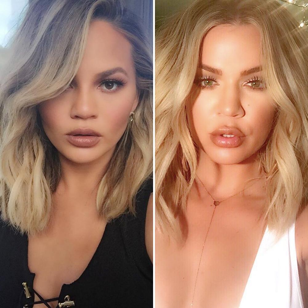 Chrissy Teigen and Khloe Kardashian