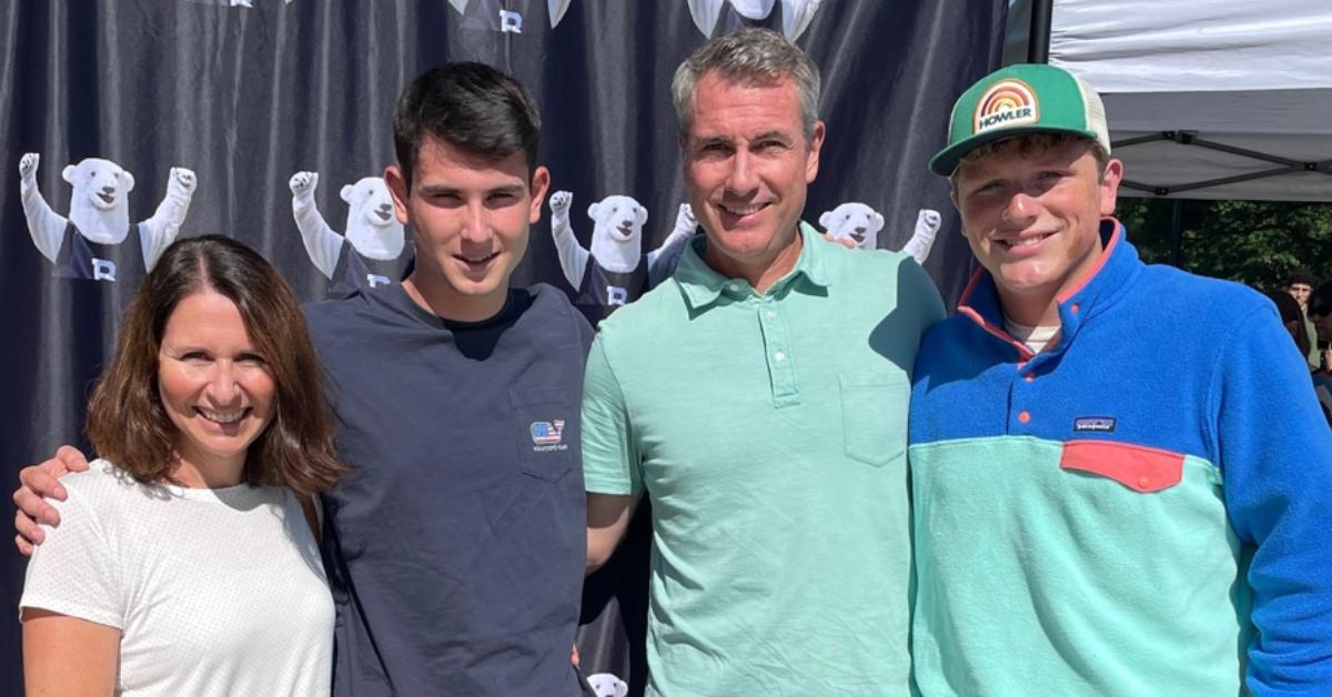 This is Chris and his wife Meg, and their two sons.
