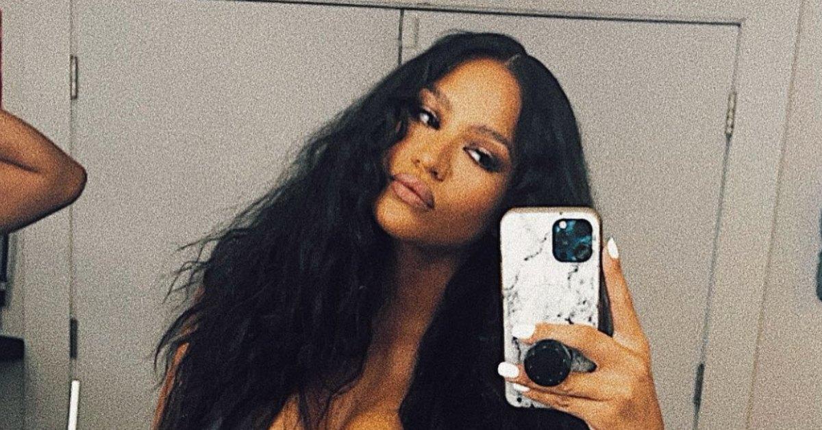 Cassie in a dressing room in 2021.