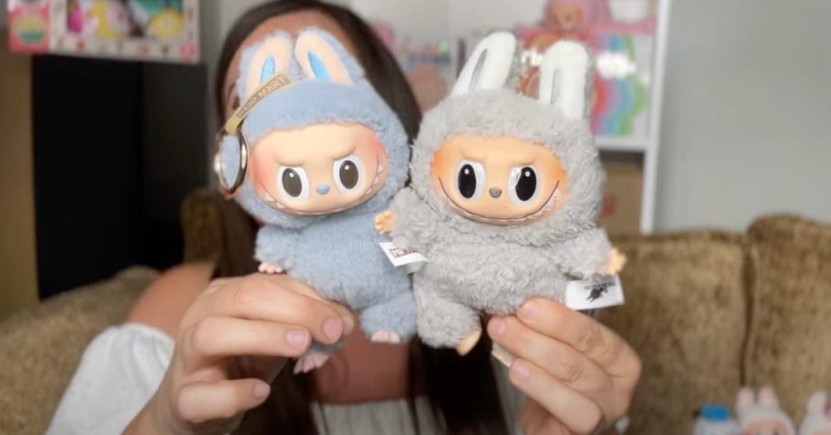 Real Labubu versus a fake.