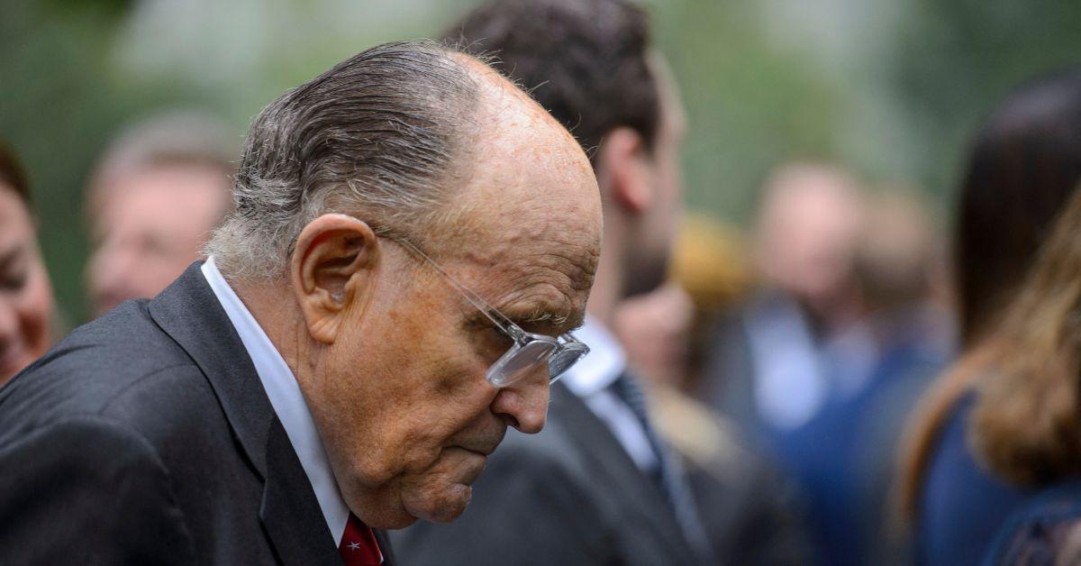 Rudy Giuliani at Ground Zero in 2022.