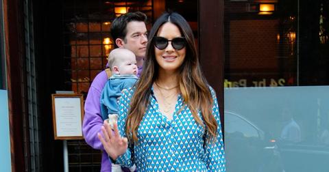 John Mulaney and Olivia Munn with Malcolm