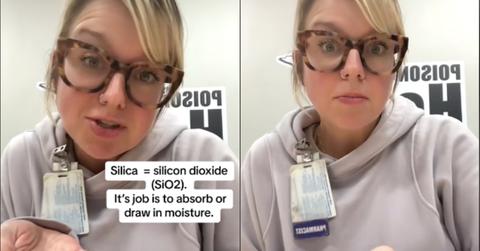 poison control center worker eats silica beads